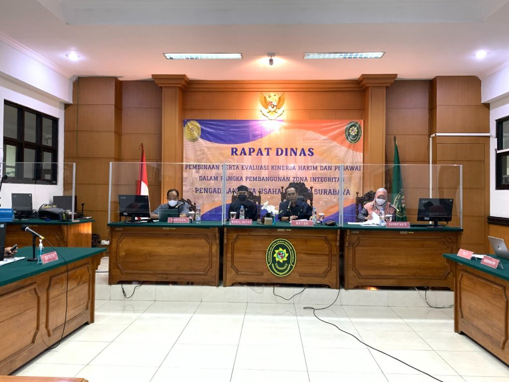 Rapat Dinas November 2022: Ketua PTUN Surabaya Serukan Evaluasi Jelang Akhir Tahun